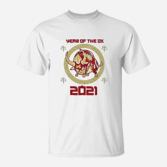 Chinese New Year 2021 Year Of The Ox Zodiac Horoscope T-Shirt - Thegiftio UK