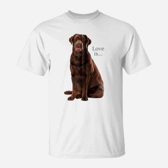 Chocolate Labrador Retriever Shirt Lab Tee Dog Mom Dad Puppy Zip Hoodie T-Shirt | Crazezy