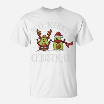 Christmas Avocado Sweatshirt Cute Vegan Vegetarian Xmas Gift T-Shirt | Crazezy CA
