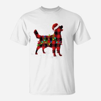 Christmas Lights Golden Retriever Dog Lover Dog Dad Dog Mom T-Shirt | Crazezy
