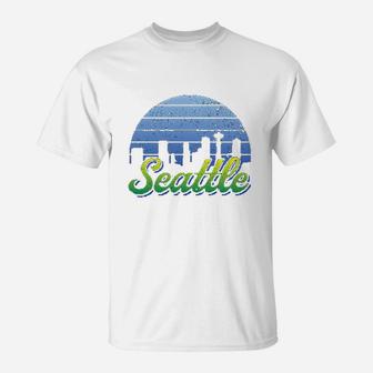City Retro Skyline Sunset Home State Pride Summer T-Shirt | Crazezy DE