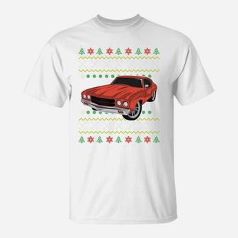 Classic Muscle Car Ugly Christmas Antique Vintage Tacky Gift T-Shirt | Crazezy DE