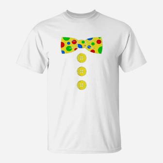 Clown Big Bow Tie Funny Tacky Clown Outfit T-Shirt | Crazezy