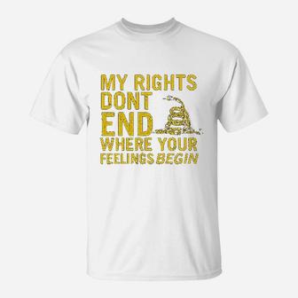 Company Rights Dont End Where Feelings Begin 2Nd Amendment T-Shirt | Crazezy