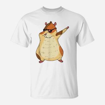 Cool Dabbing Guinea Pig Mom Animal Lover Rodent T-Shirt | Crazezy