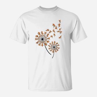 Corgi Flower Fly Dandelion Funny Dog Lover For Mom Men Kids T-Shirt | Crazezy UK