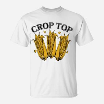Corn Crop Top Funny Farmer Farming Corn Lover Summer Sweatshirt T-Shirt | Crazezy