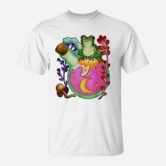 Cottagecore Aesthetic Shirts - Cottagecore Shirt - Cute Frog T-Shirt | Crazezy