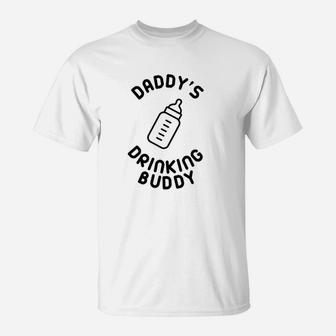 Crazy Bros Daddys Drinking Buddy Funny Cute T-Shirt | Crazezy AU