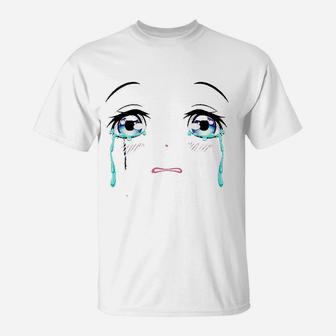 Crying Eyes Sad Tears Emo Crybaby T-Shirt | Crazezy