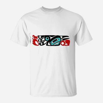 Cultural Raven Of Northwest Coast Formline Art Design T-Shirt | Crazezy UK
