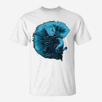 Cute Betta Fish I Sea Animal Ocean Aquarium Owner T-Shirt | Crazezy
