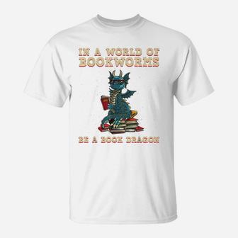 Cute Bookworm Design For Men Women Kids Librarian Book Lover T-Shirt | Crazezy