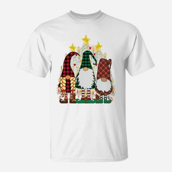 Cute Christmas Gnomes Swedish God Jul Nordic Xmas Tree Sweatshirt T-Shirt | Crazezy DE