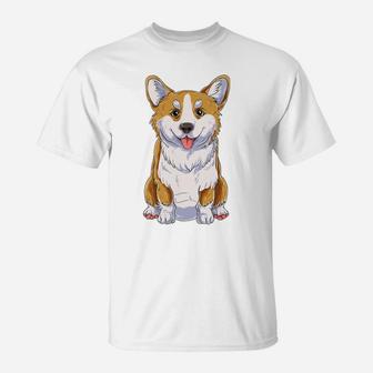 Cute Corgi - Funny Dog Gift For Corgi Lovers T-Shirt | Crazezy