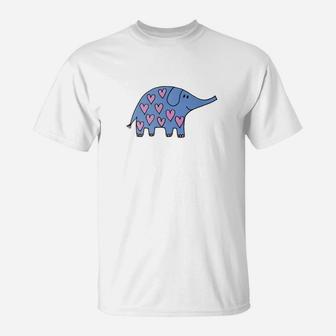 Cute Elephant For Kids Boys Girls Toddlers T-Shirt - Seseable