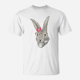 Cute Female Rabbit Women Girls Funny Easter Bunny T-Shirt | Crazezy DE