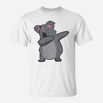Cute Koala Bear Dabbing Koala Marsupial Australia Koala Dab T-Shirt | Crazezy