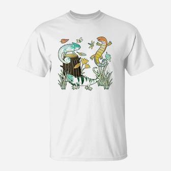 Cute Lizards Hanging Out T-Shirt | Crazezy AU