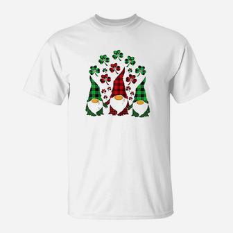 Cute Three Gnomes Shamrocks T-Shirt - Thegiftio UK