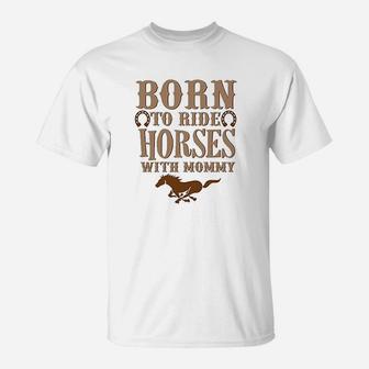 Cute Western Rompers Born To Ride Horses Royaltee Animal Boutique T-Shirt | Crazezy UK