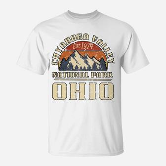 Cuyahoga Valley National Park Ohio Mountain Hiking Retro T-Shirt | Crazezy UK