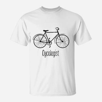 Cycologist Biking Biker T-Shirt | Crazezy