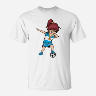 Dabbing Soccer Argentina Jersey Shirt - Argentinian Football T-Shirt | Crazezy