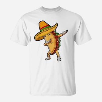 Dabbing Taco Cinco De Mayo Funny Boys Men Mexican Food Lover T-Shirt | Crazezy DE