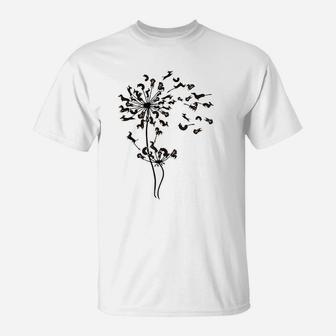 Dachshund Dandelion Art T-Shirt | Crazezy DE