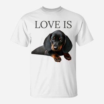 Dachshund Shirt Dog Mom Dad Men Women Kids Gift Doxie Tshirt T-Shirt | Crazezy