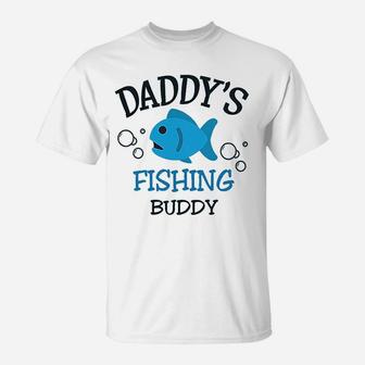 Daddys Dad Father Fishing Buddy T-Shirt | Crazezy