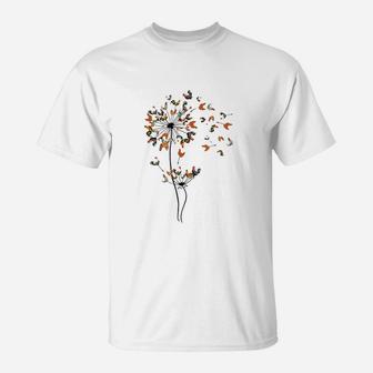 Dandelion Chicken Flower Floral Chicken Tree Lover T-Shirt - Thegiftio