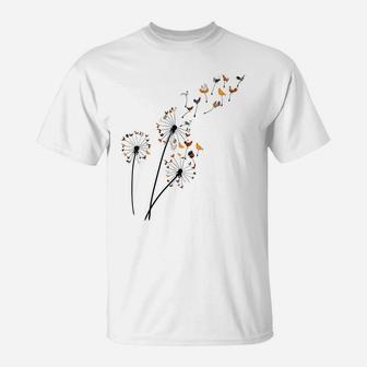 Dandelion Chicken Flower, Floral Chickens Tree Lover T-Shirt | Crazezy