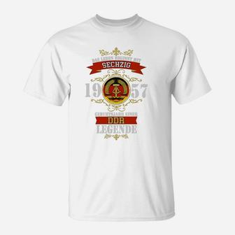 DDR Legende 1960 Retro T-Shirt für Herren, Ostalgie-Design - Seseable