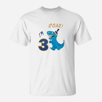Dinosaur 3Rd Birthday T-Shirt | Crazezy DE