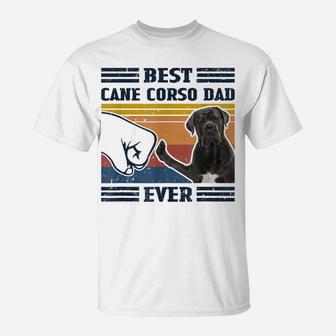 Dog Vintage Best Cane Corso Dad Ever Father's Day T-Shirt | Crazezy UK