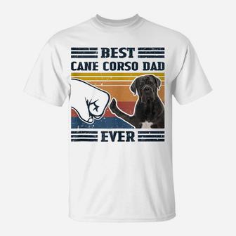 Dog Vintage Best Cane Corso Dad Ever Father's Day T-Shirt | Crazezy AU