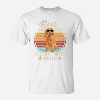Dogs 365 Best Golden Retriever Dad Ever Fathers Day Dog Gift T-Shirt | Crazezy CA
