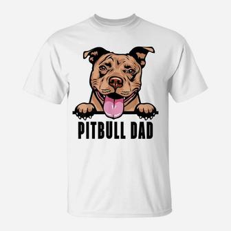 Dogs 365 Pitbull Dad Dog - Pitbull Dad Gift T-Shirt | Crazezy UK