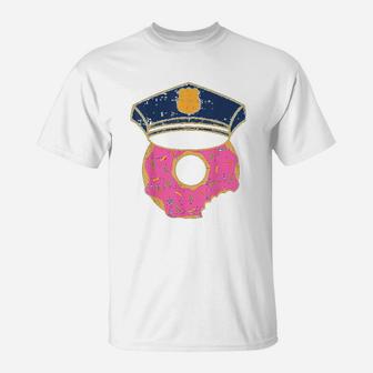Donut Sprinkles Police Hat Cop Awesome Doughnut Food Gift T-Shirt | Crazezy
