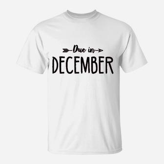Due In December T-Shirt | Crazezy
