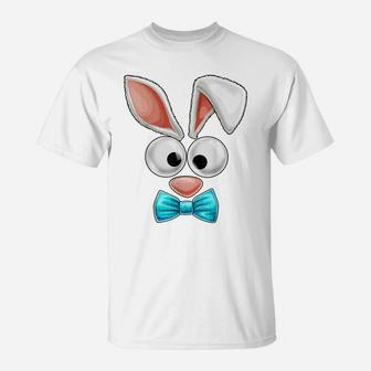 Easter Bunny Costume Face Easter Day Rabbit Ear Gift Boys T-Shirt | Crazezy DE