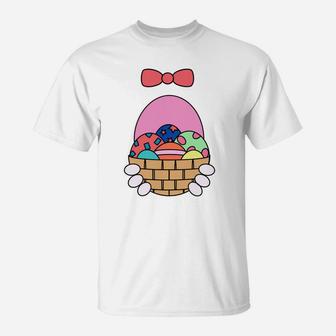 Easter Bunny Rabbit Costume Bow Tie Eggs T-Shirt - Thegiftio UK
