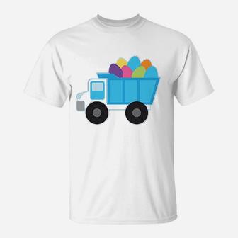 Easter Egg Truck Boys T-Shirt | Crazezy