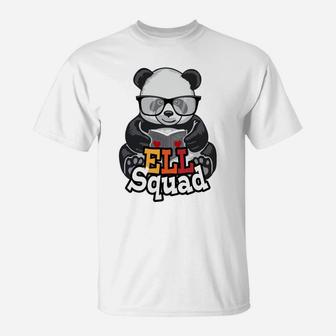 Ell Squad English Language Learner School Teacher Panda Sweatshirt T-Shirt | Crazezy CA