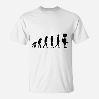 Evolution To Robot Machine Electronics Lover T-Shirt | Crazezy DE