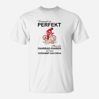Fahrradfahrer T-Shirt Herren, Sportliches Shirt mit Spruch - Seseable