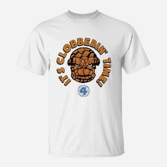 Fantastic Four The Thing Clobberin Time Big Face T-Shirt | Crazezy