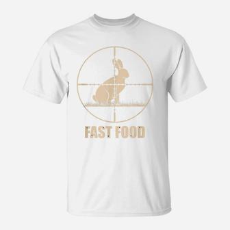 Fast Food Bunny Rabbit Hunting | Gift For Hunters T-Shirt | Crazezy AU